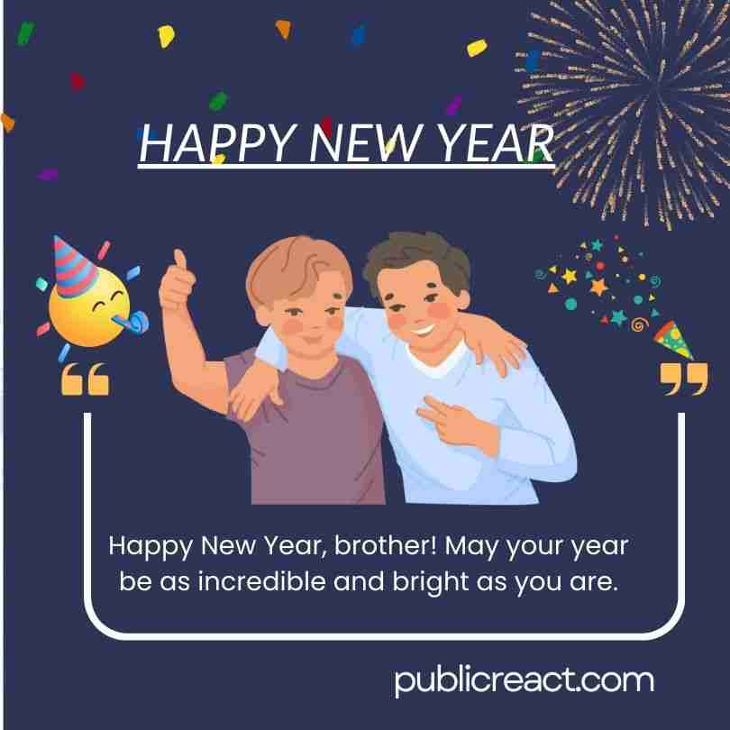 New Year Wishes For Brother